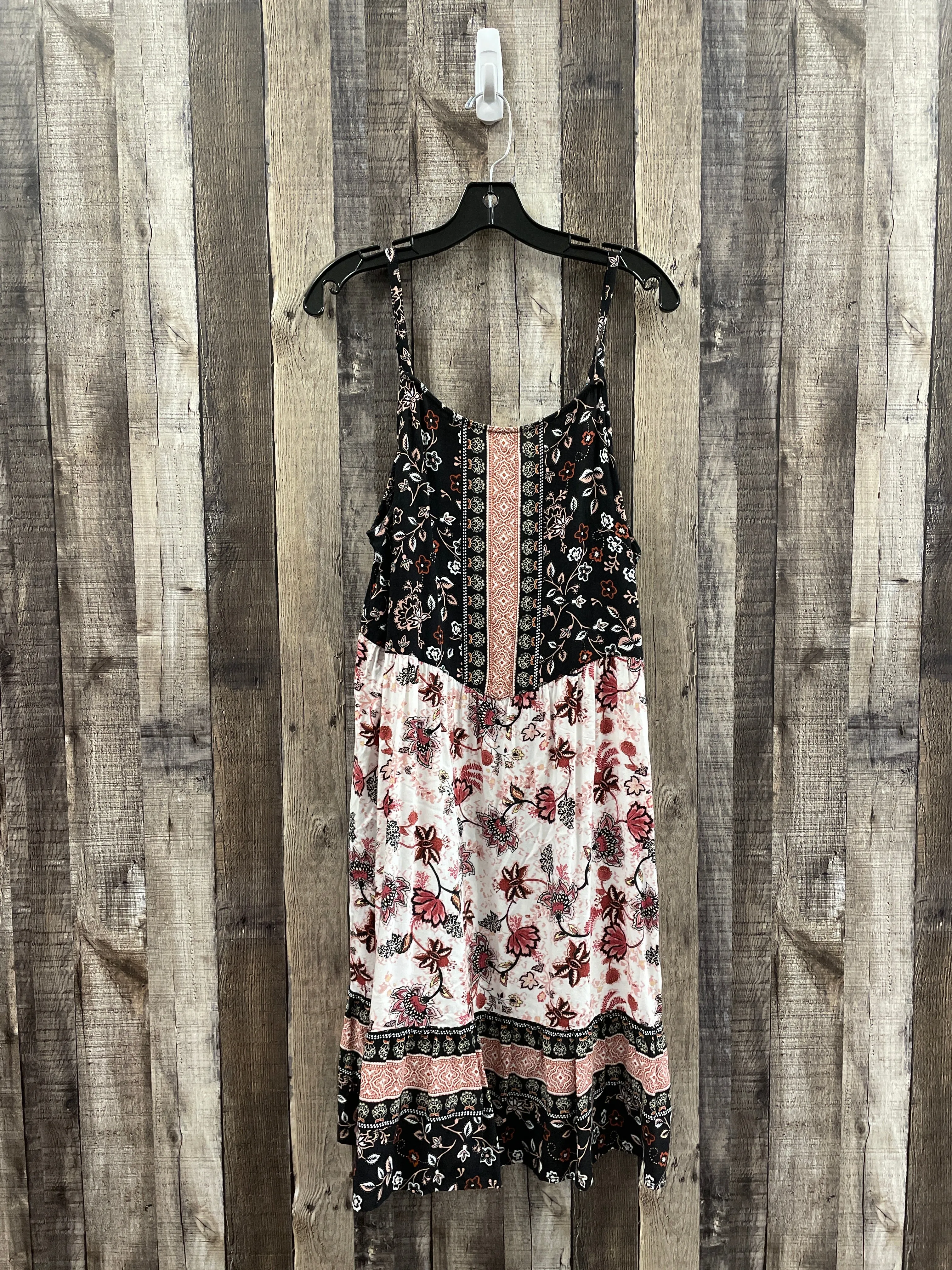 Black & Brown Dress Casual Midi Maurices, Size L