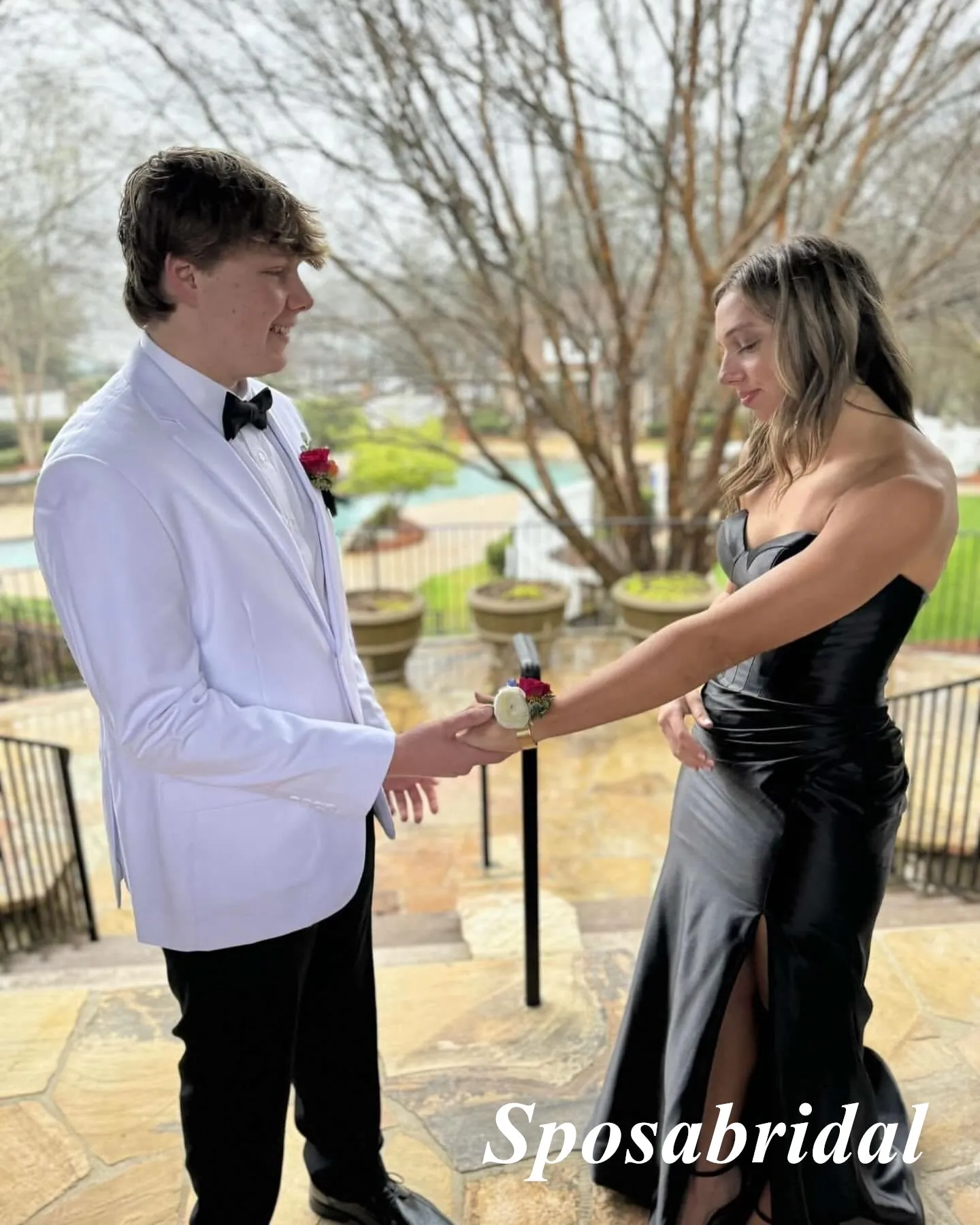 Black Soft Satin Sweetheart Sleeveless Side Slit Mermaid Long Prom Dresses, PD3927