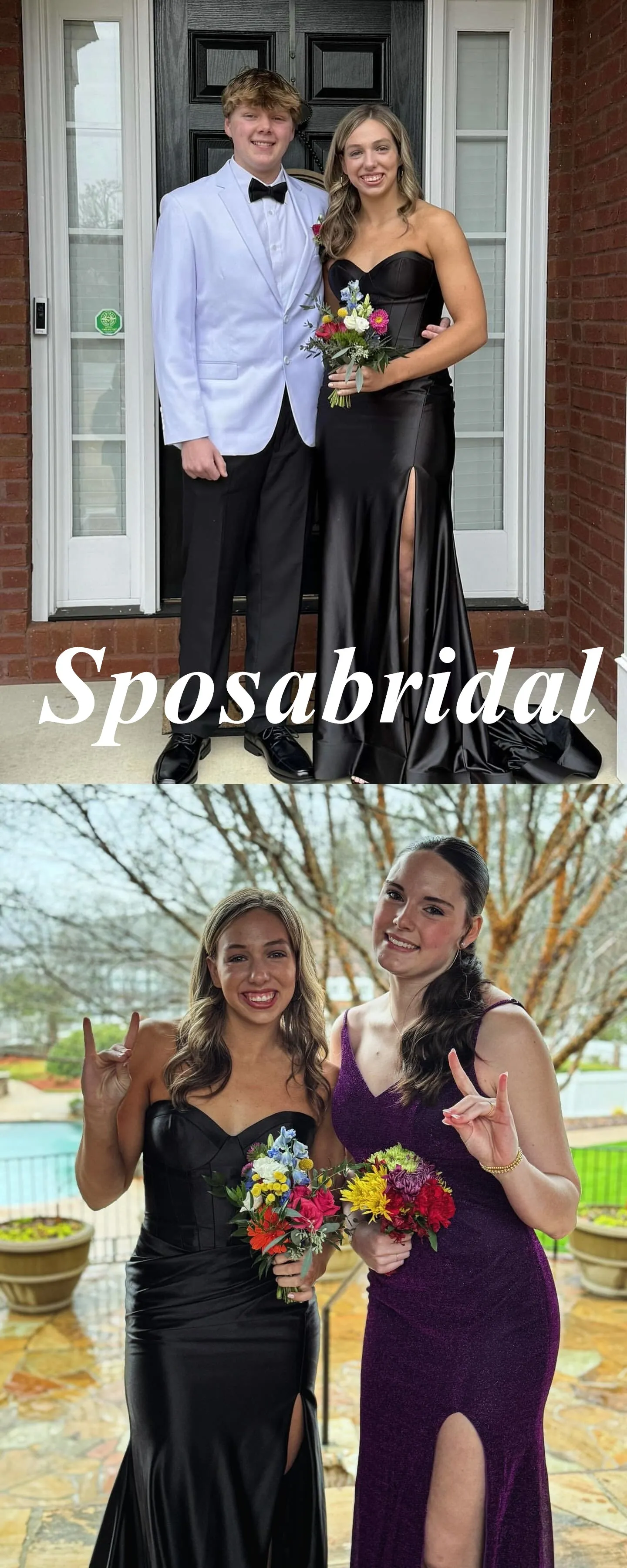 Black Soft Satin Sweetheart Sleeveless Side Slit Mermaid Long Prom Dresses, PD3927
