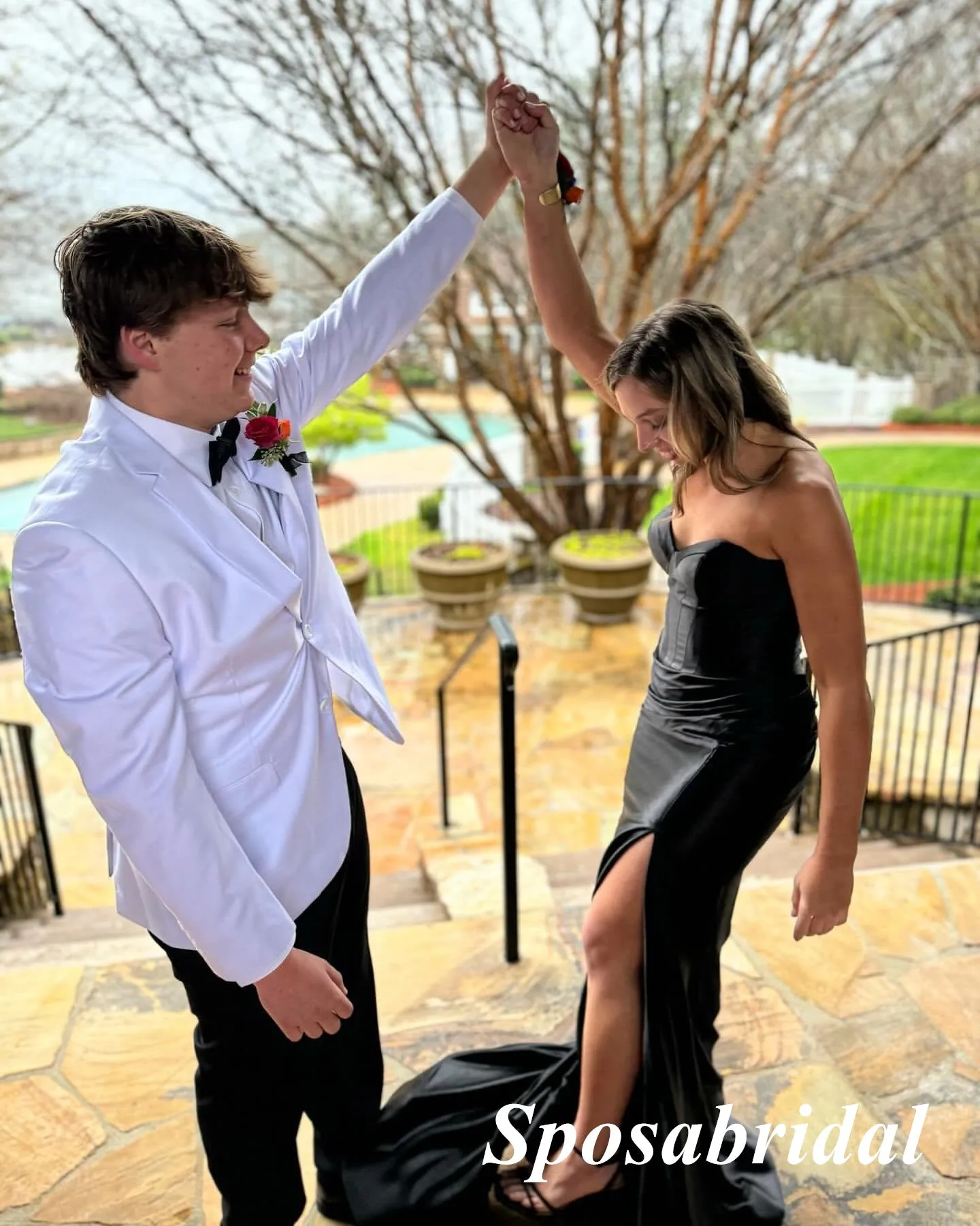 Black Soft Satin Sweetheart Sleeveless Side Slit Mermaid Long Prom Dresses, PD3927