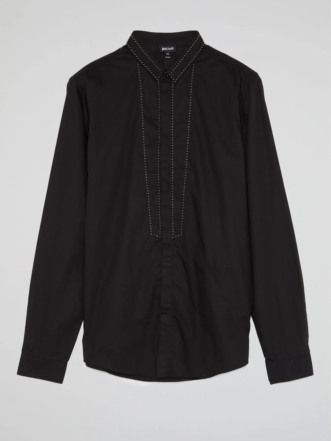 Black Studded Long Sleeve Shirt
