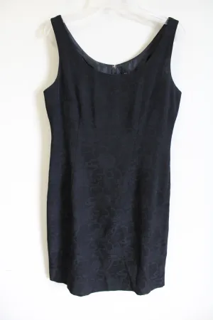 Blacker By Stanley Blacker Vintage Floral Black Dress | 10