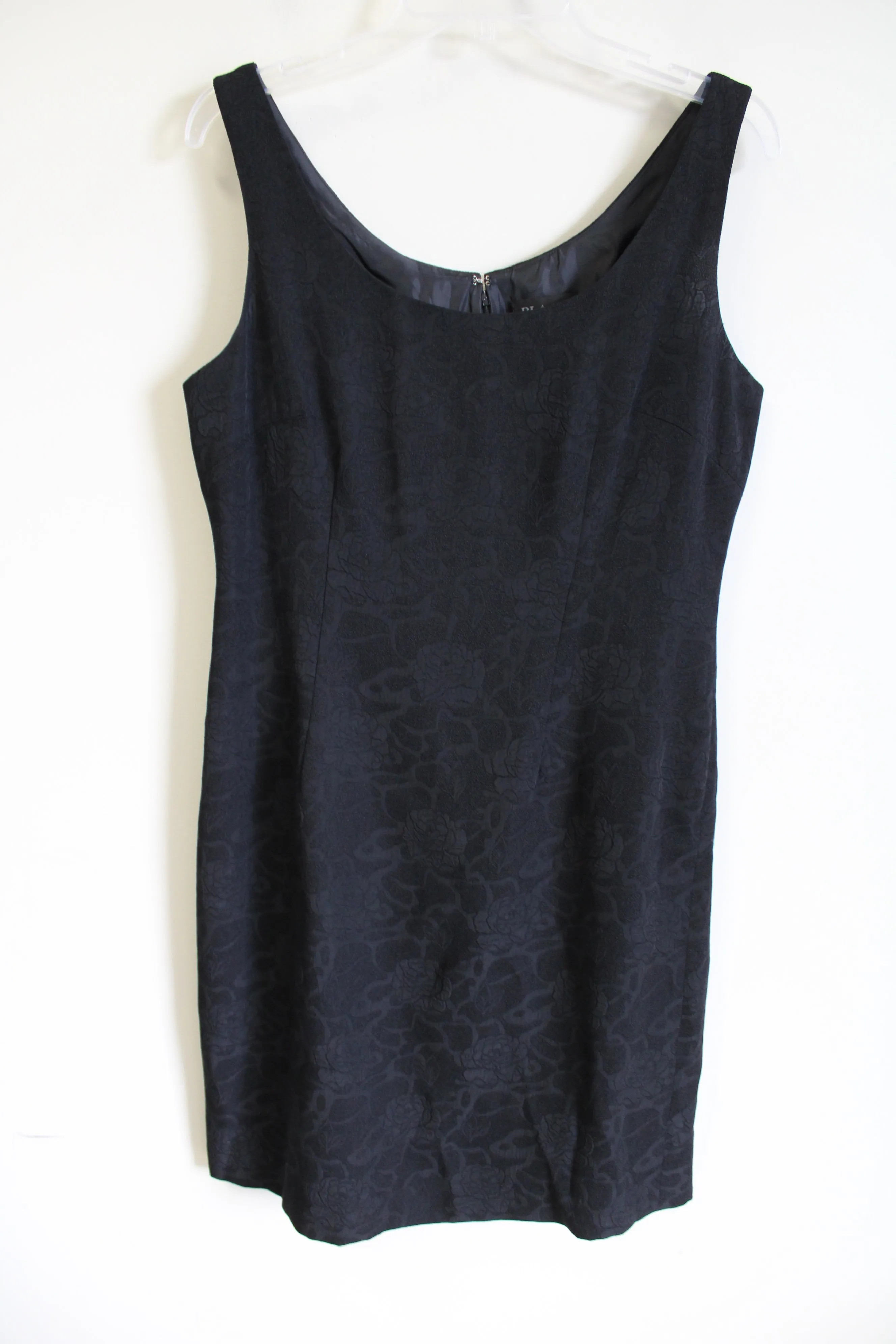 Blacker By Stanley Blacker Vintage Floral Black Dress | 10
