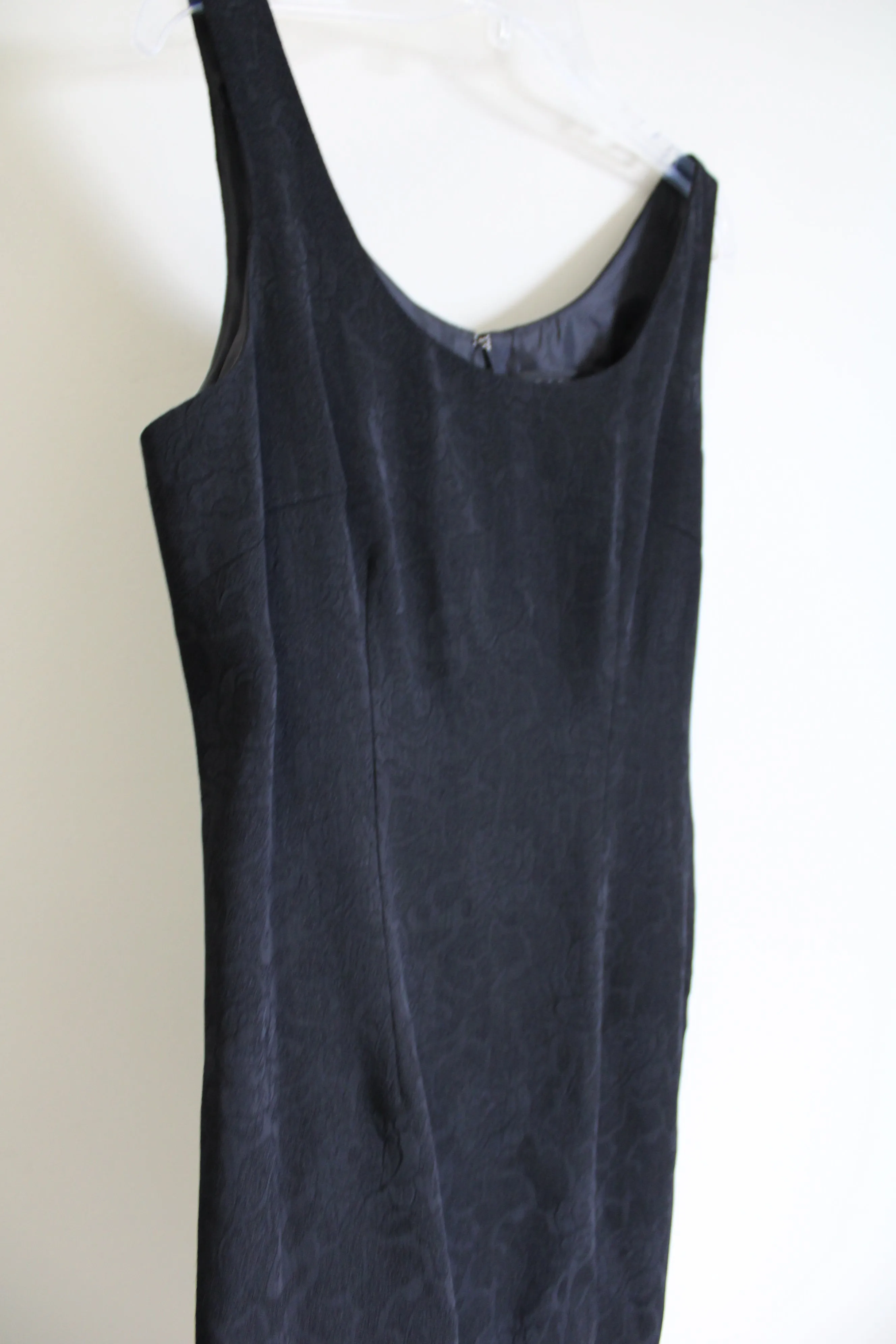 Blacker By Stanley Blacker Vintage Floral Black Dress | 10