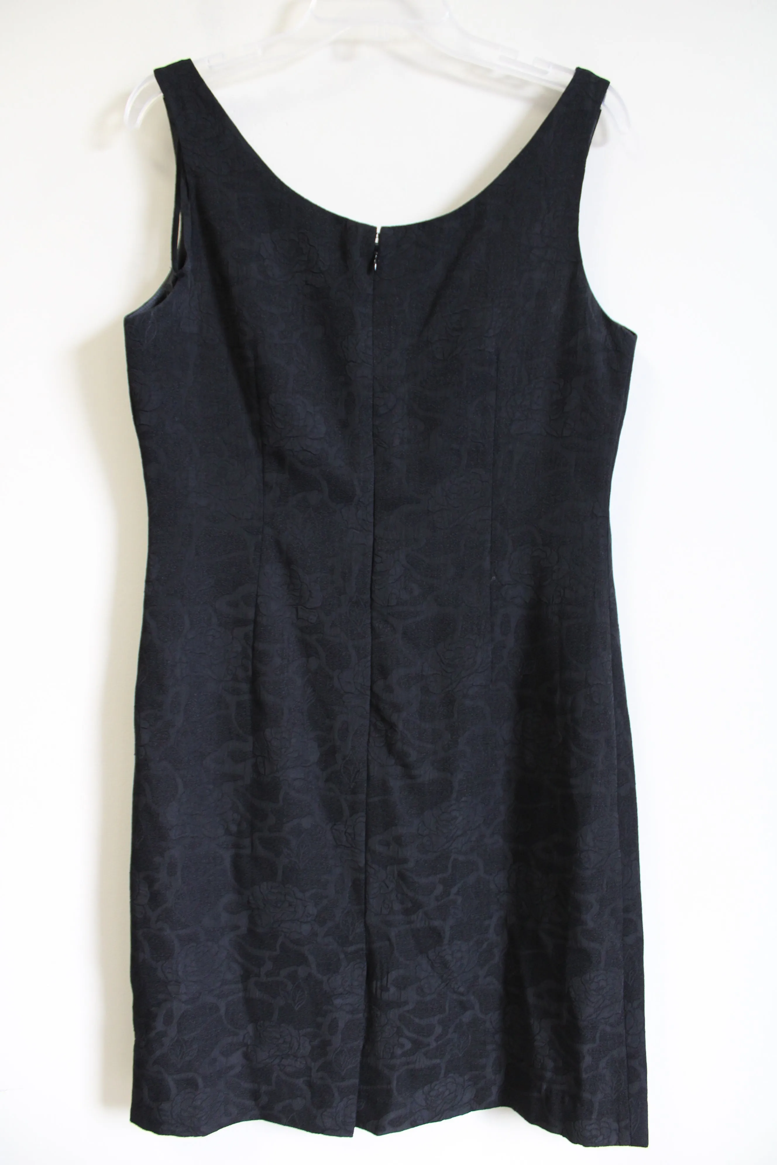 Blacker By Stanley Blacker Vintage Floral Black Dress | 10