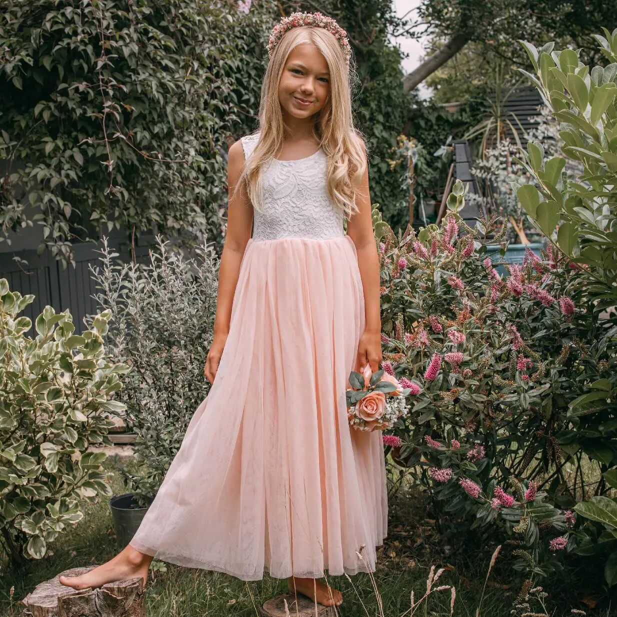 Bohemian Classic Dress - Blush