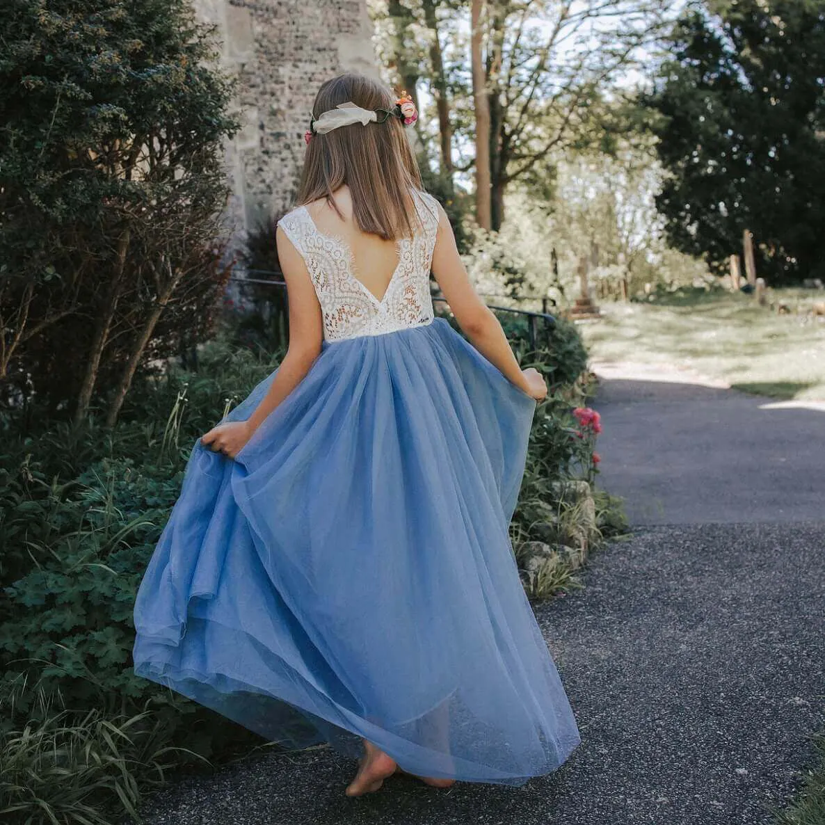 Bohemian Classic Dress - Dusty Blue