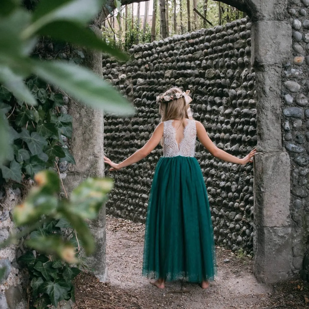 Bohemian Classic Dress - Hunter Green