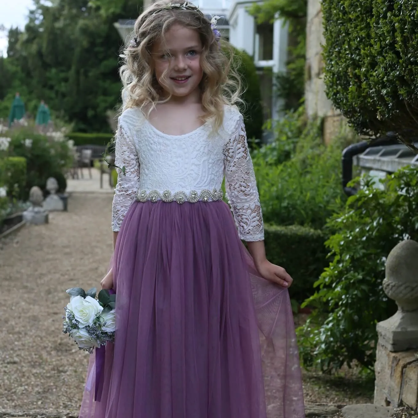 Bohemian Classic Long Sleeve Dress - Heather