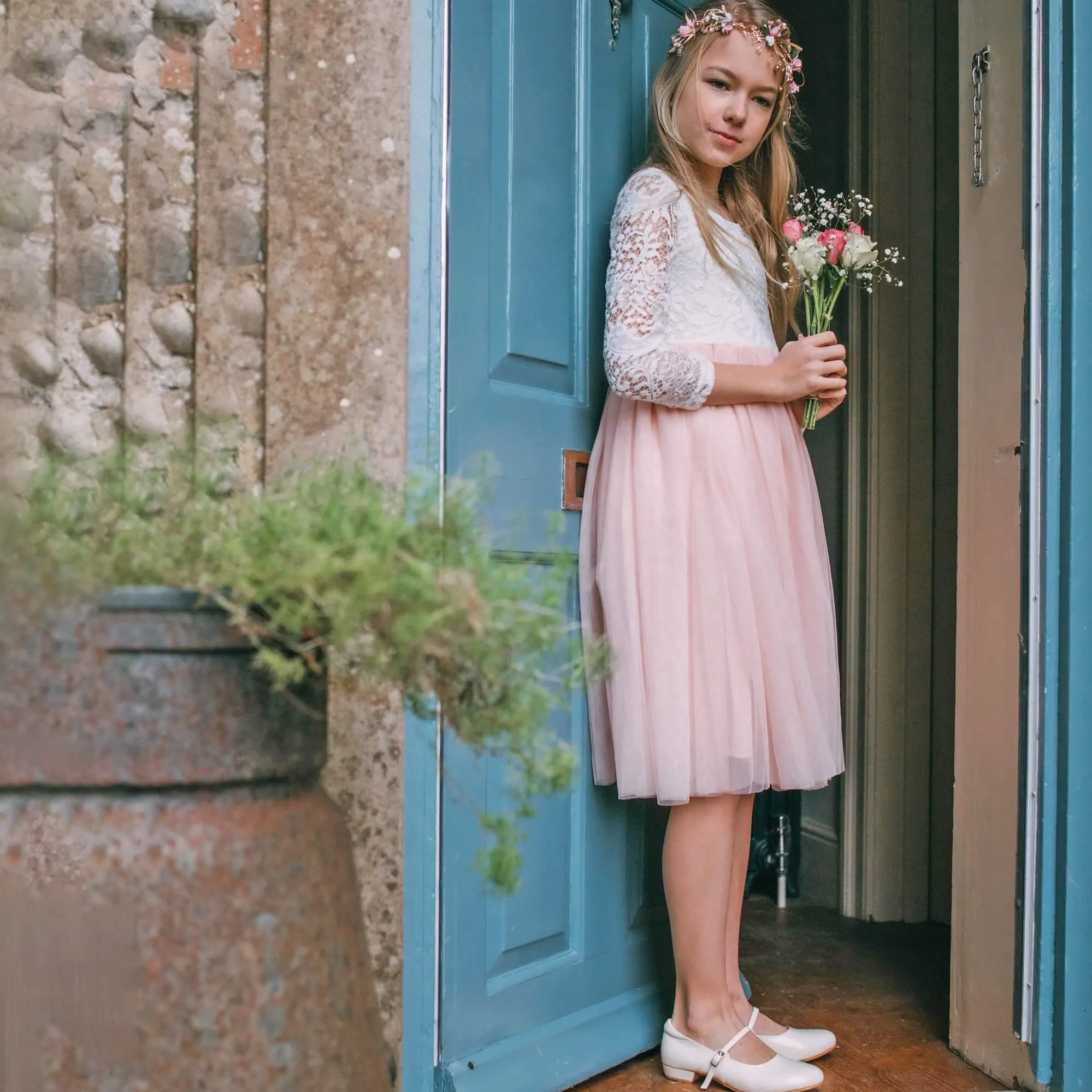 Bohemian Classic Tea Dress - Blush