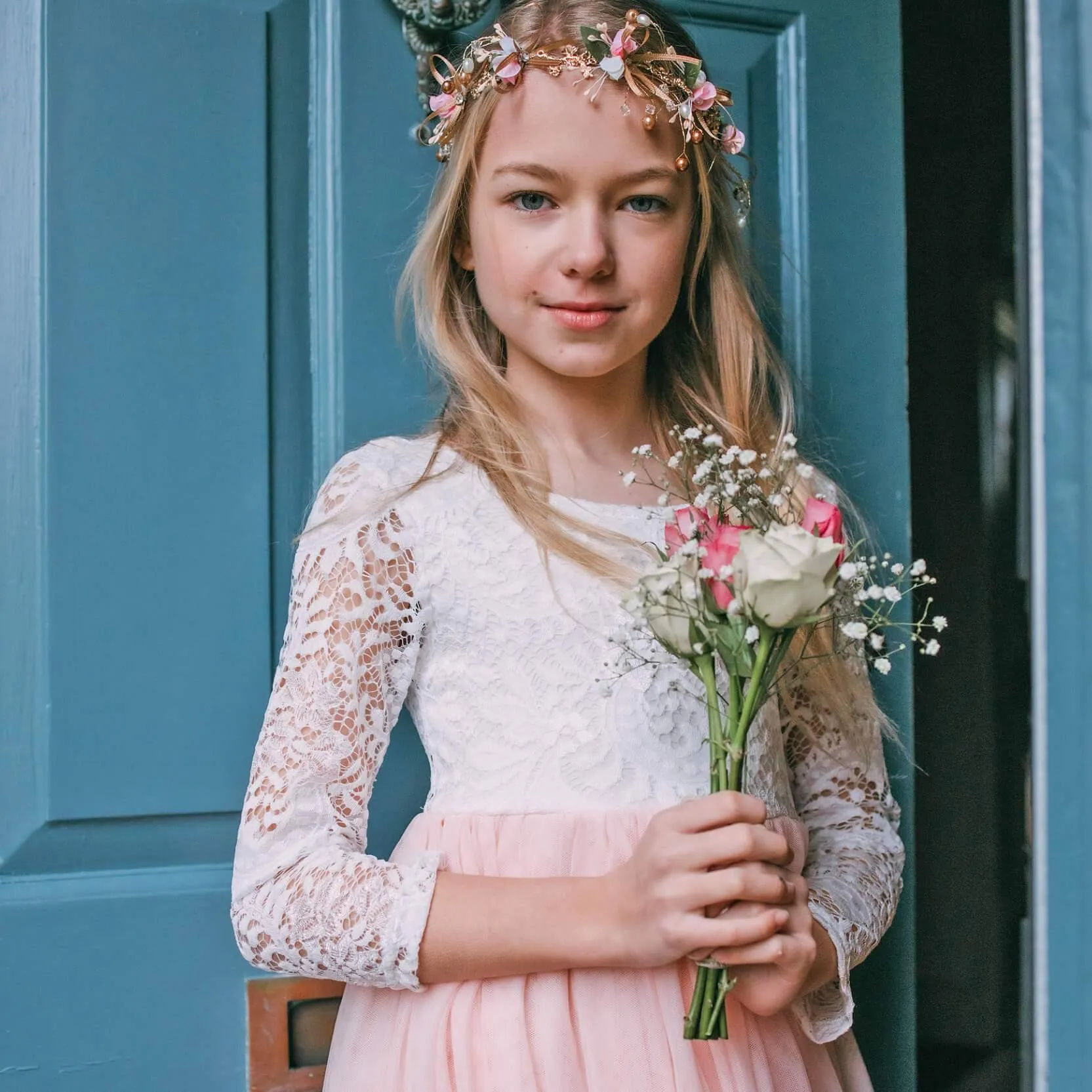 Bohemian Classic Tea Dress - Blush