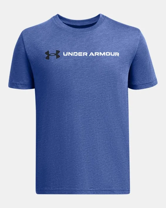Boy's UA Logo Wordmark Short Sleeve