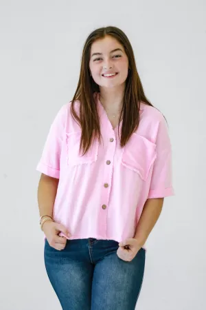 Breezy Beachcomber Shirt in Pink