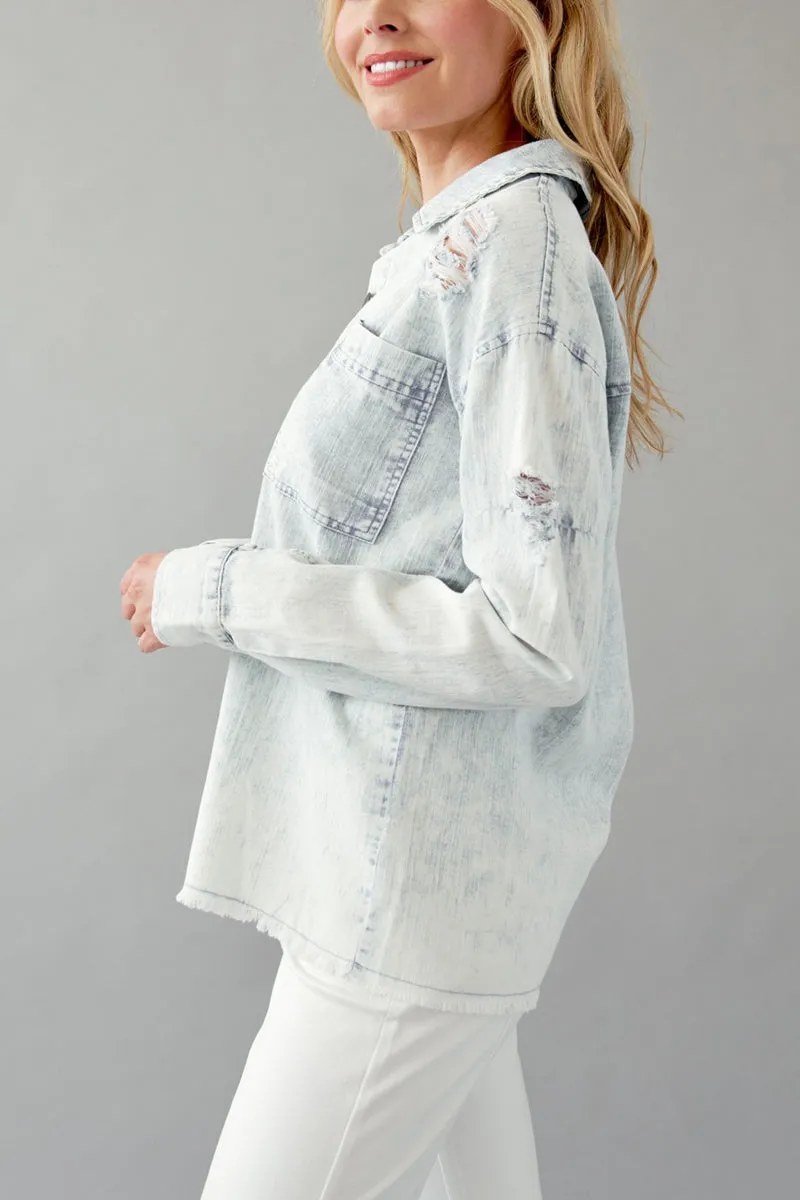 Breezy Denim Shirt