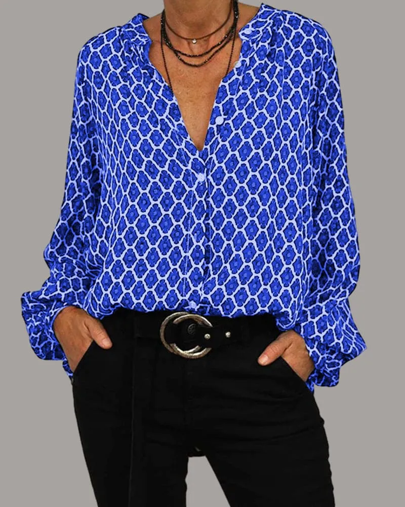 Broghan® | Trendy Printed Chic Top