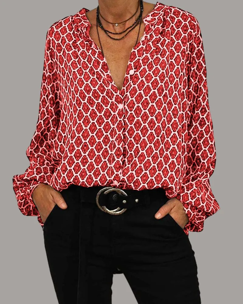 Broghan® | Trendy Printed Chic Top