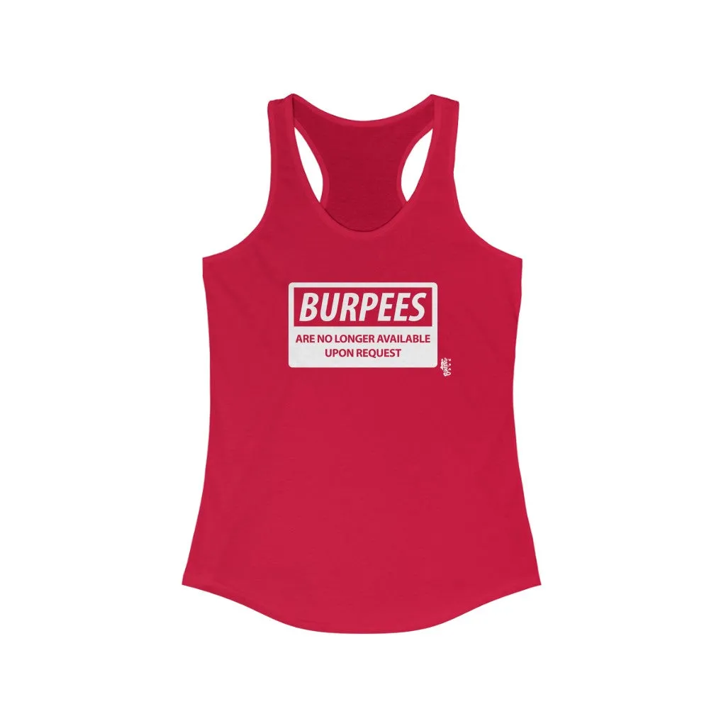 Burpees No Longer Available - Womens Racerback Tank Tops