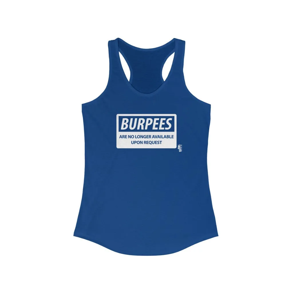 Burpees No Longer Available - Womens Racerback Tank Tops