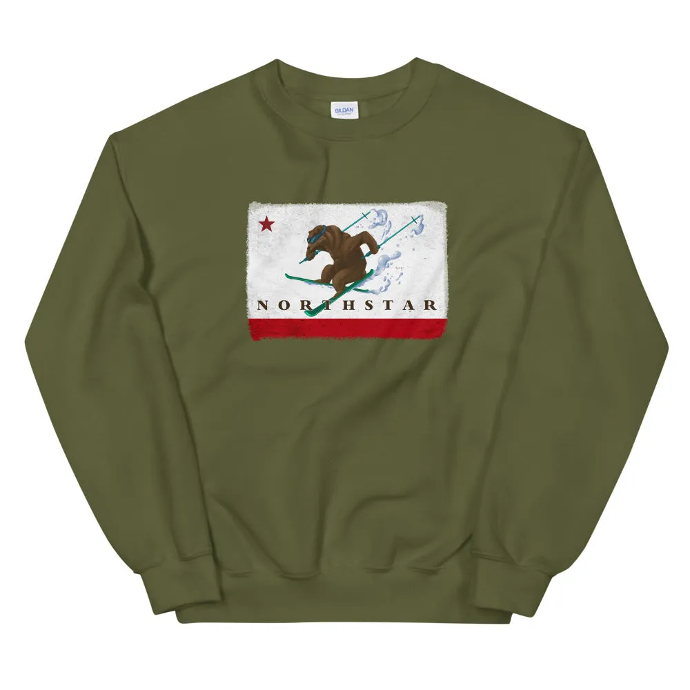 CA Grizzly Bear Skiing NorthStar Sweatshirt