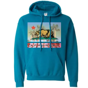 California Republic Palm Tree Bear Sweatshirt Hoodie