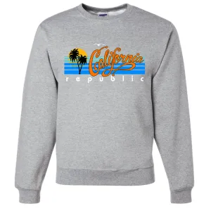 California Republic Palm Trees Crewneck Sweatshirt
