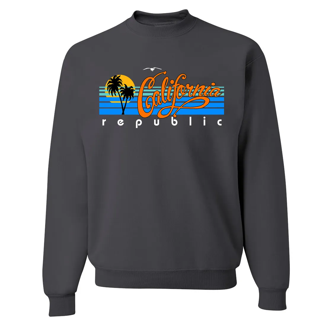 California Republic Palm Trees Crewneck Sweatshirt