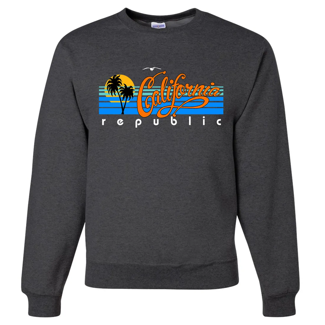 California Republic Palm Trees Crewneck Sweatshirt