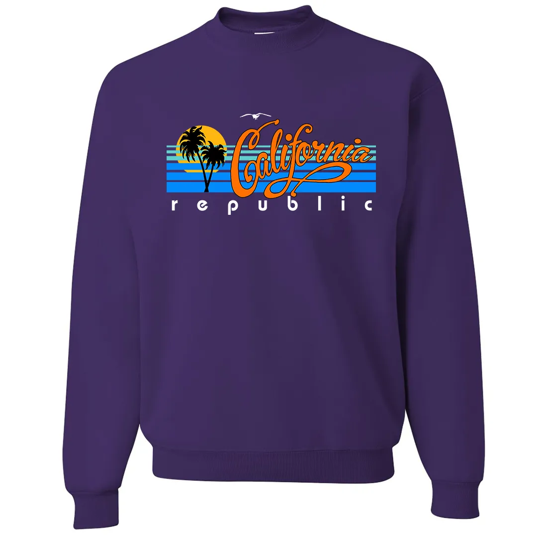 California Republic Palm Trees Crewneck Sweatshirt