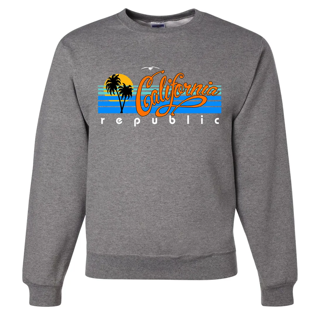 California Republic Palm Trees Crewneck Sweatshirt