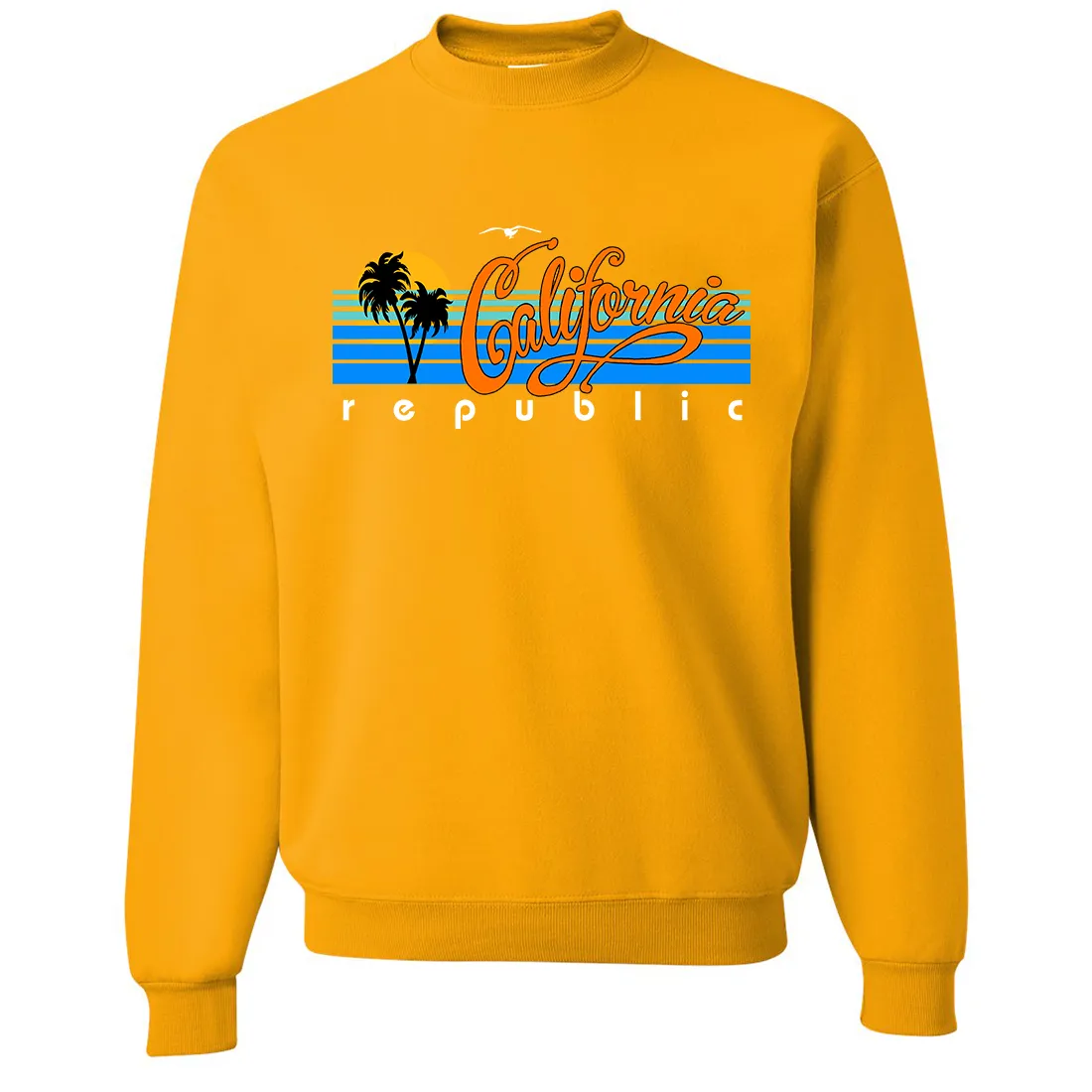 California Republic Palm Trees Crewneck Sweatshirt