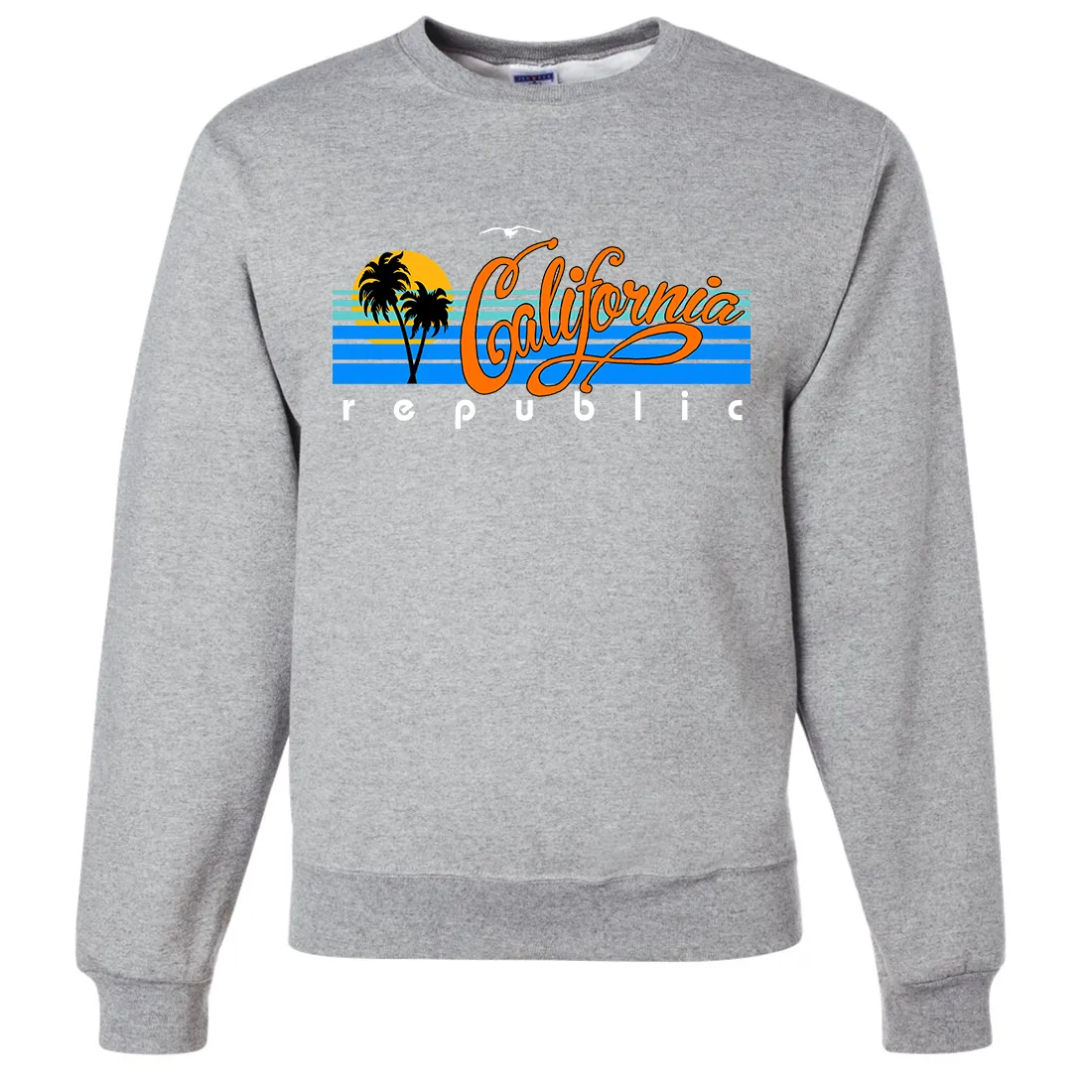 California Republic Palm Trees Crewneck Sweatshirt