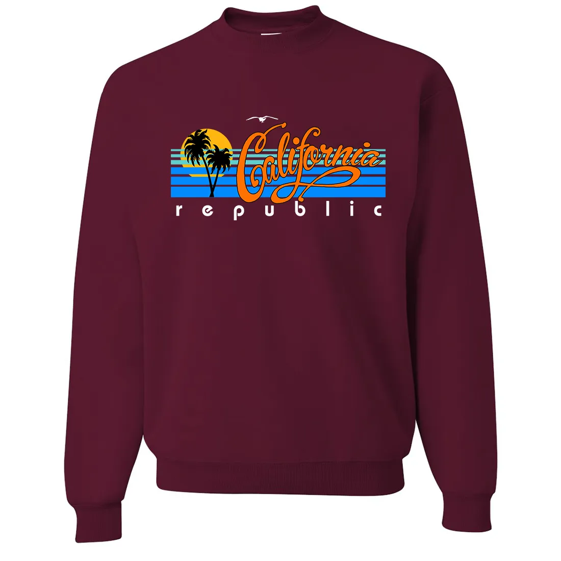 California Republic Palm Trees Crewneck Sweatshirt