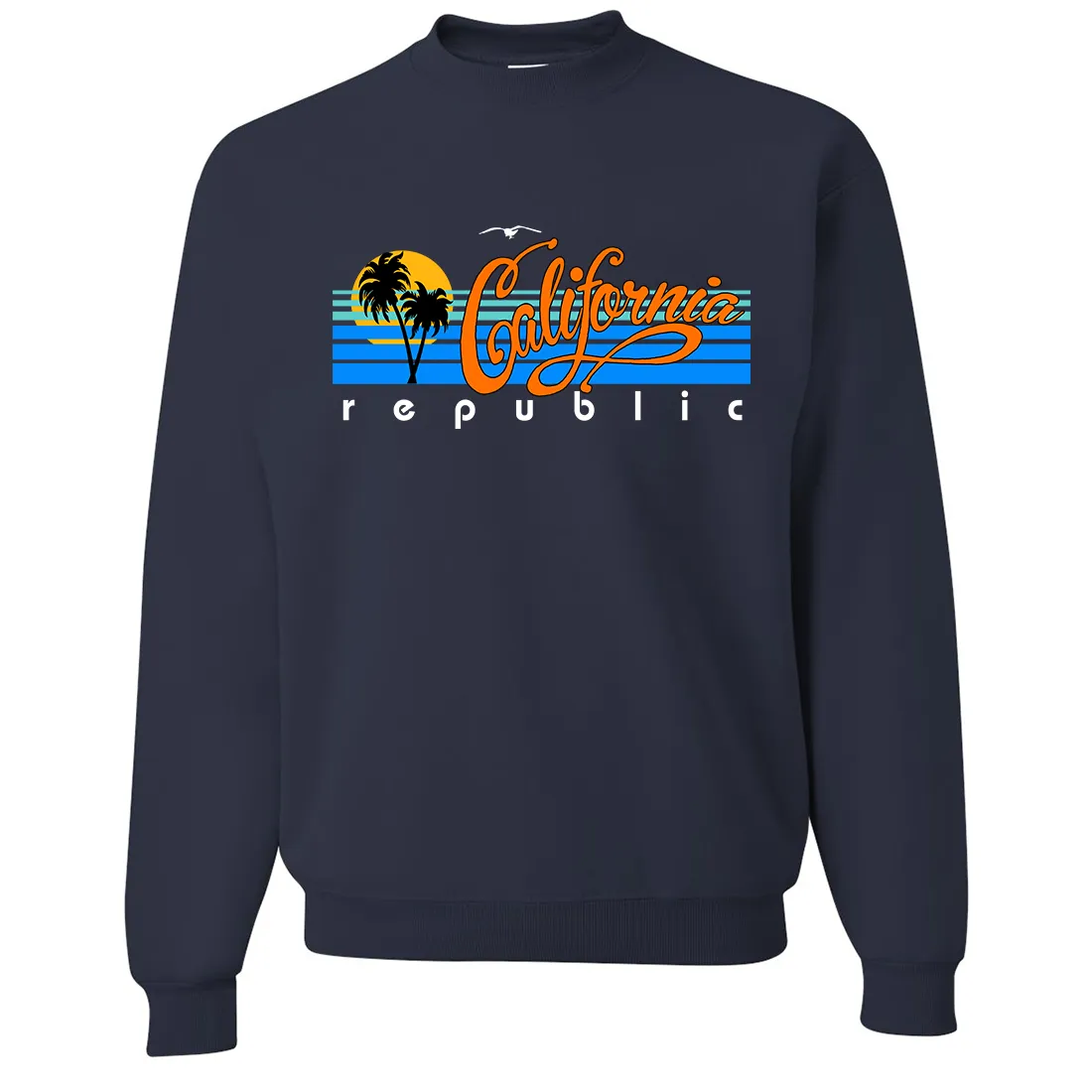 California Republic Palm Trees Crewneck Sweatshirt