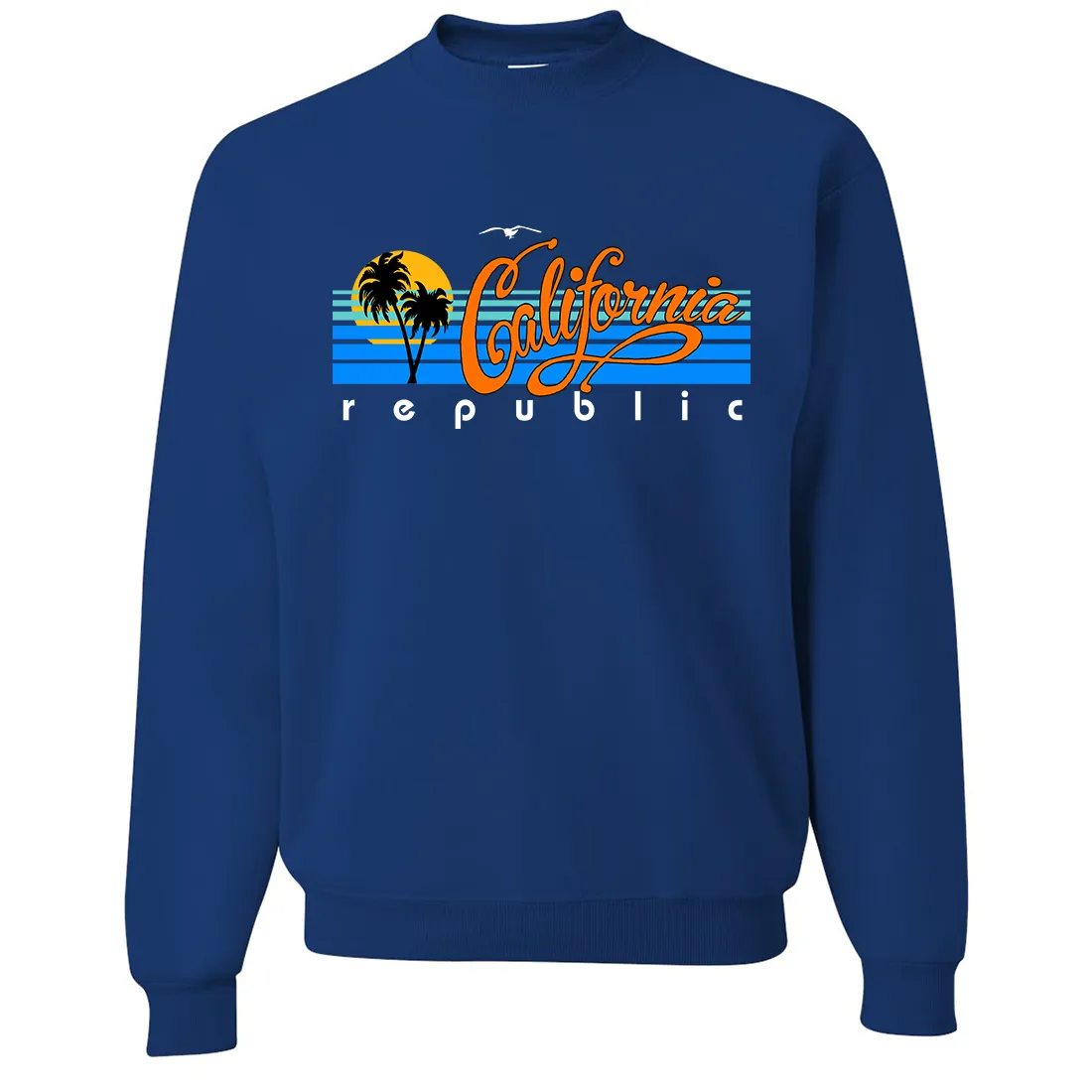 California Republic Palm Trees Crewneck Sweatshirt