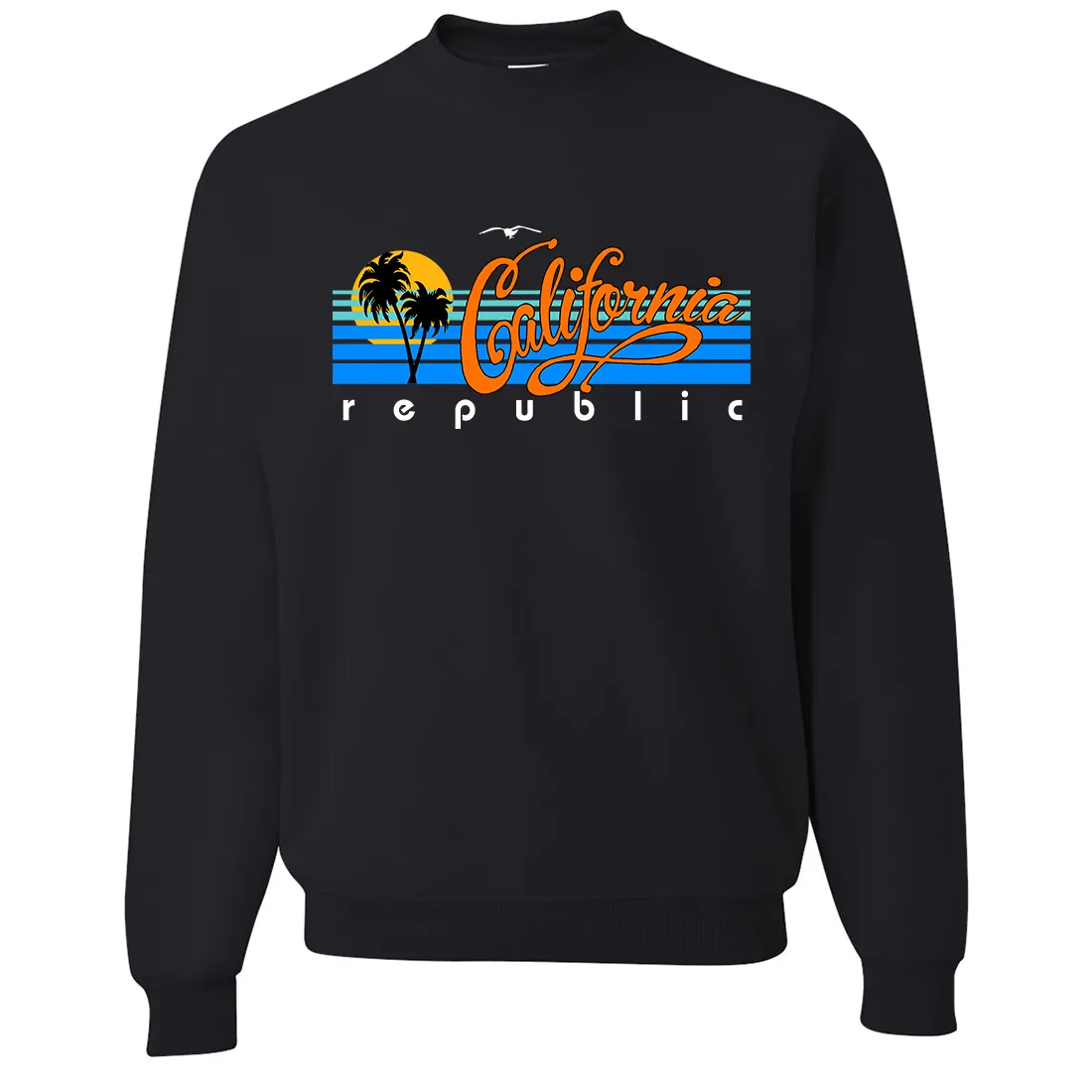 California Republic Palm Trees Crewneck Sweatshirt