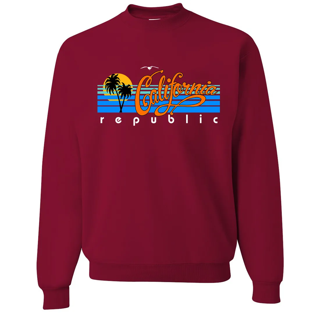 California Republic Palm Trees Crewneck Sweatshirt