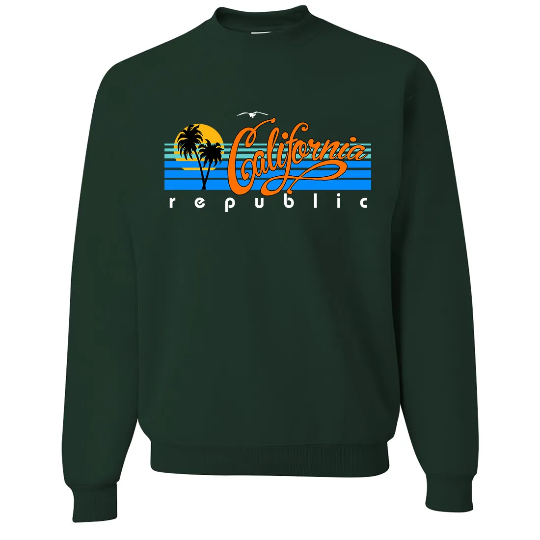 California Republic Palm Trees Crewneck Sweatshirt