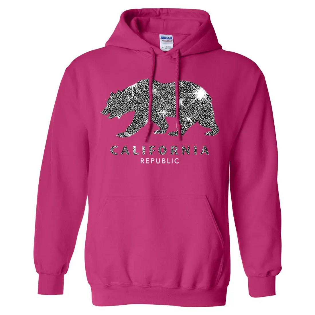 California Republic Sparkle Sweatshirt Hoodie