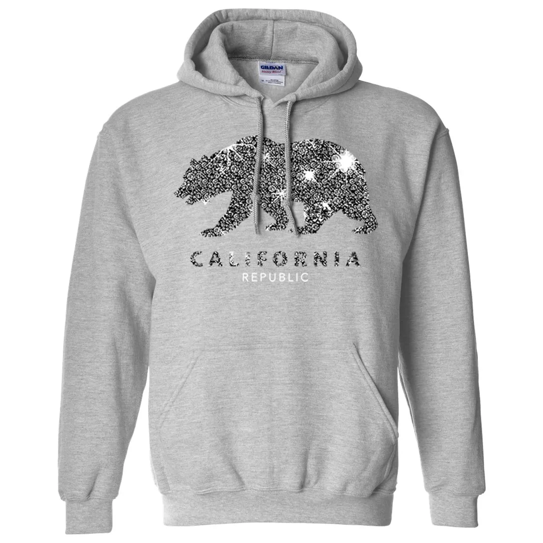 California Republic Sparkle Sweatshirt Hoodie