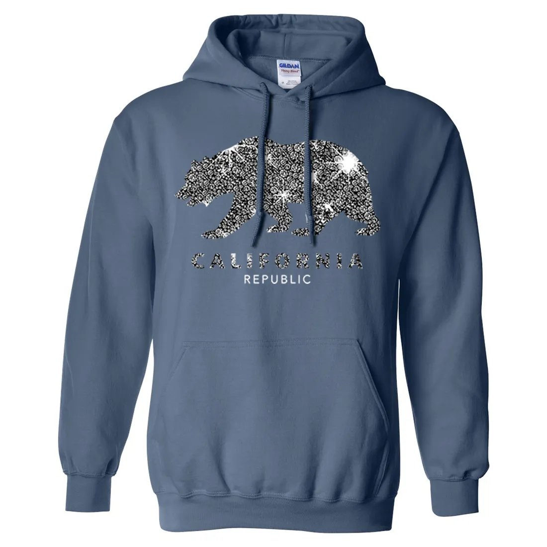 California Republic Sparkle Sweatshirt Hoodie