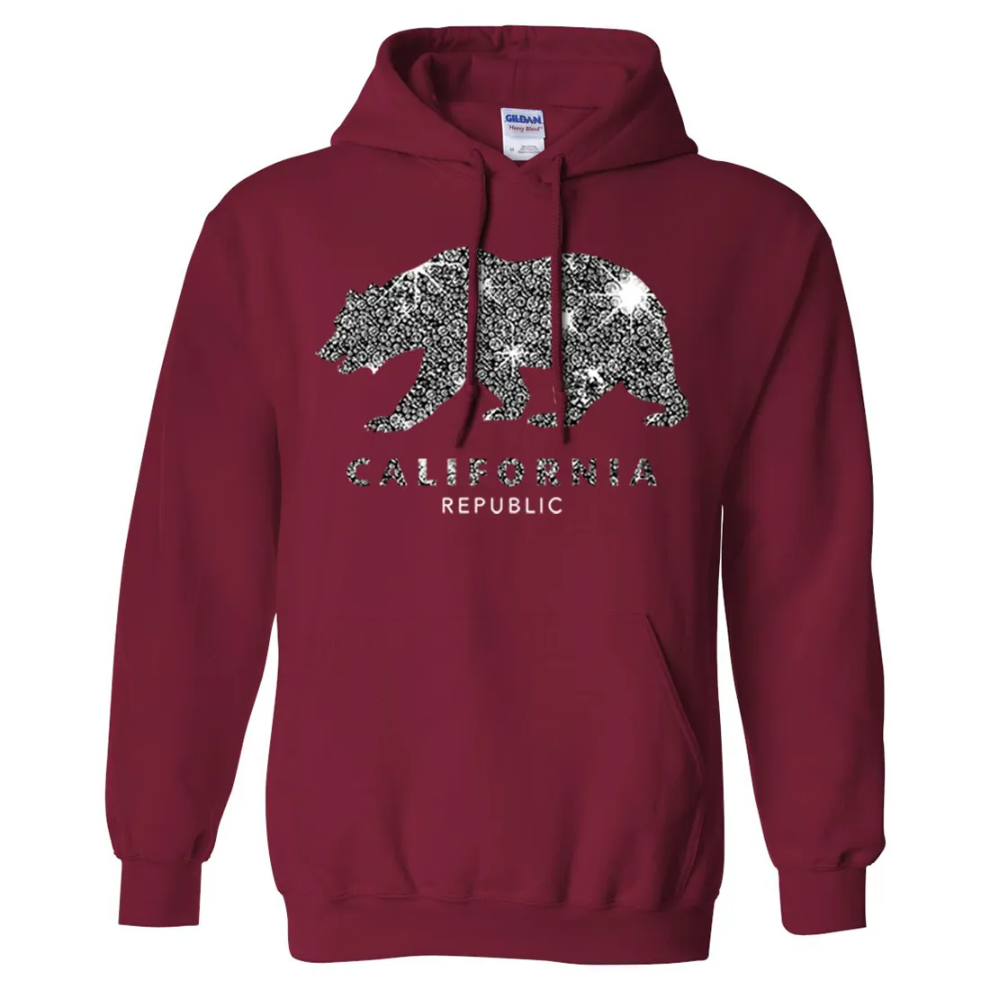 California Republic Sparkle Sweatshirt Hoodie