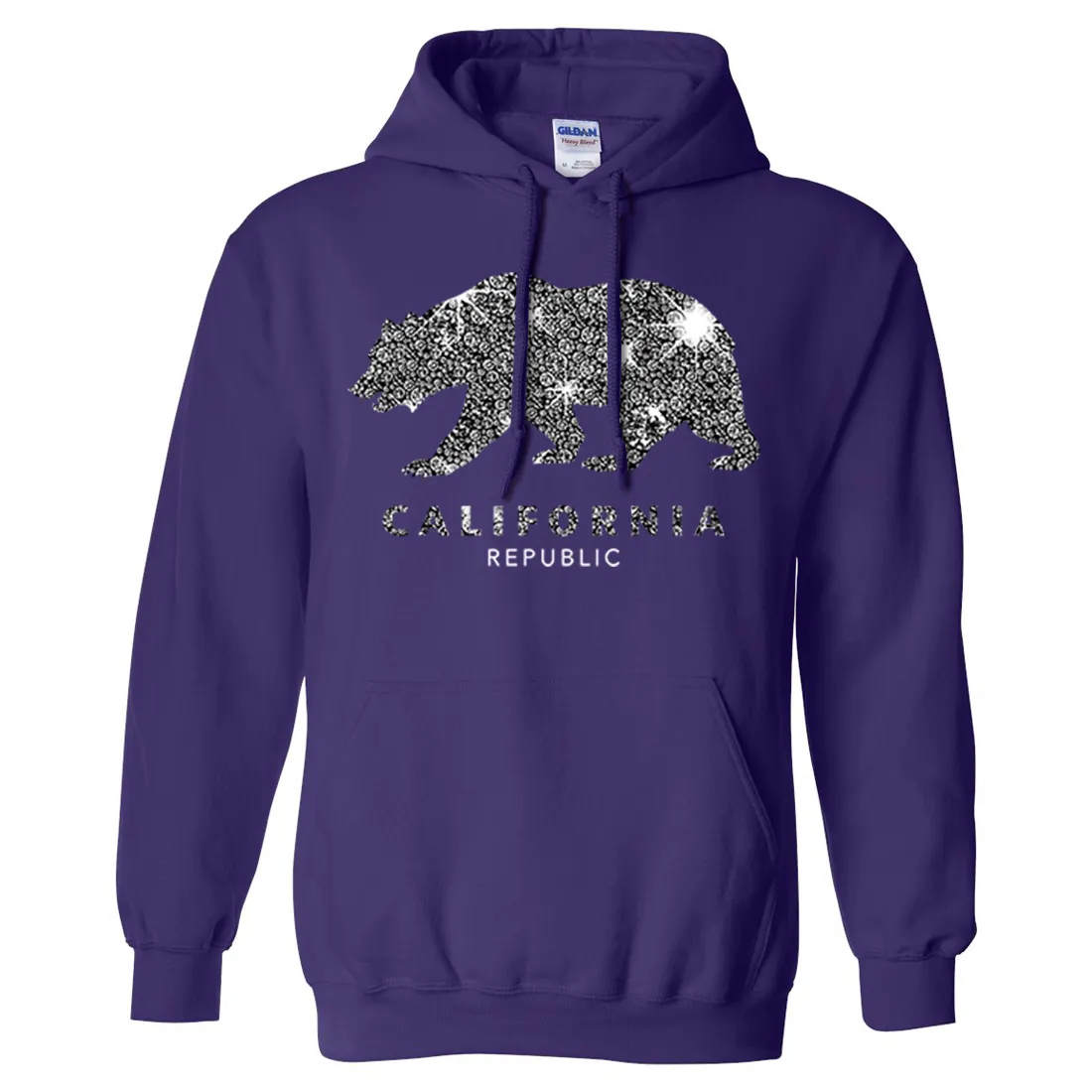 California Republic Sparkle Sweatshirt Hoodie