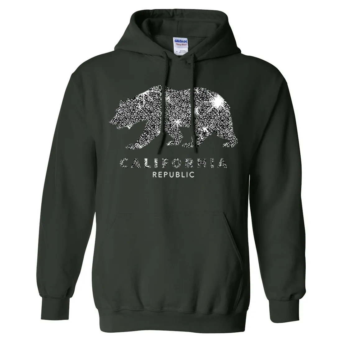 California Republic Sparkle Sweatshirt Hoodie