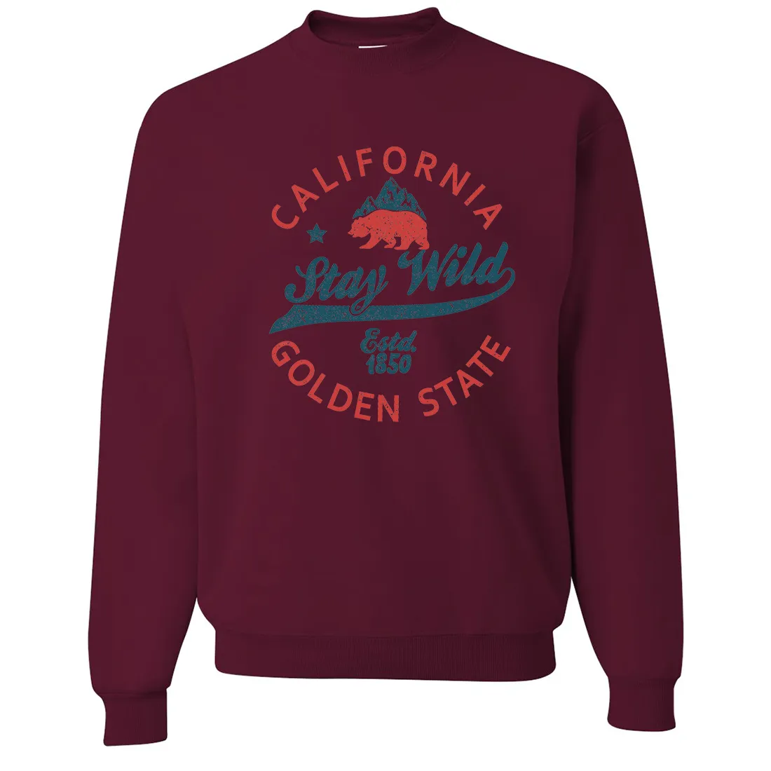 California Stay Wild Crewneck Sweatshirt