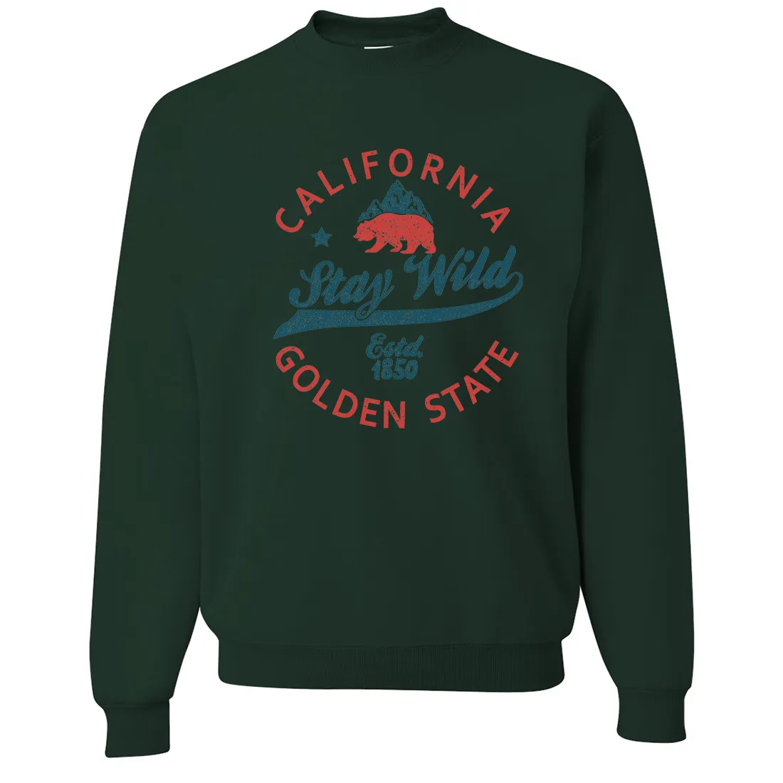 California Stay Wild Crewneck Sweatshirt