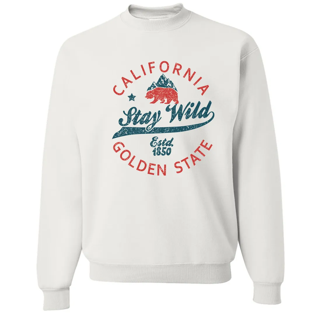 California Stay Wild Crewneck Sweatshirt