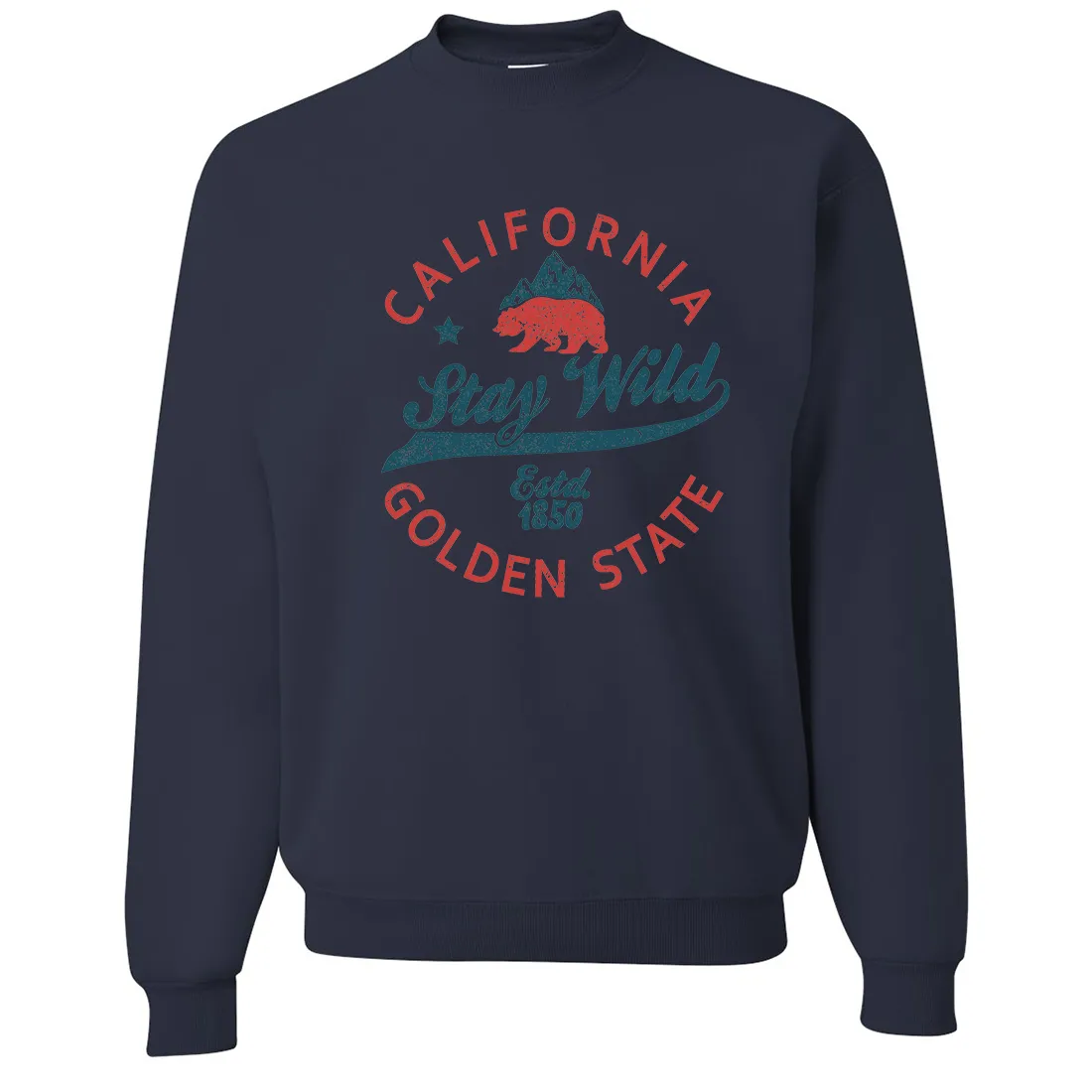 California Stay Wild Crewneck Sweatshirt