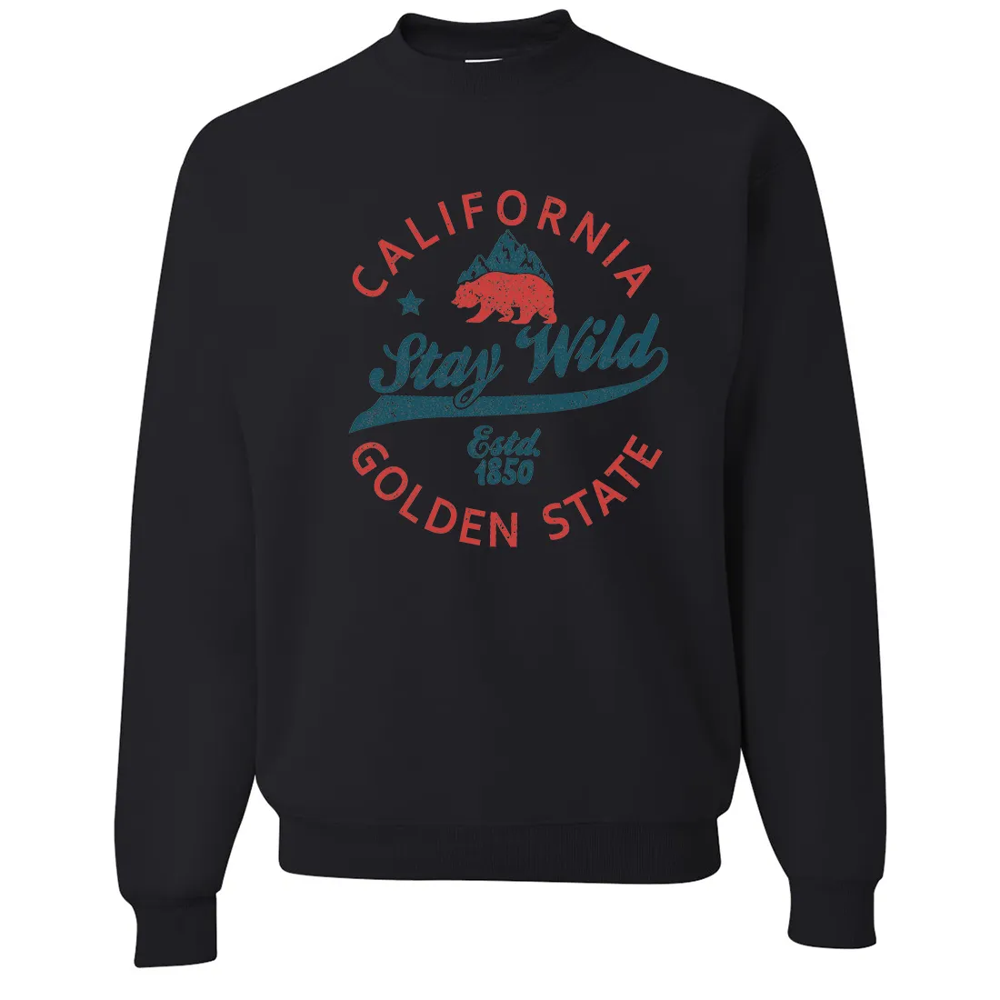 California Stay Wild Crewneck Sweatshirt