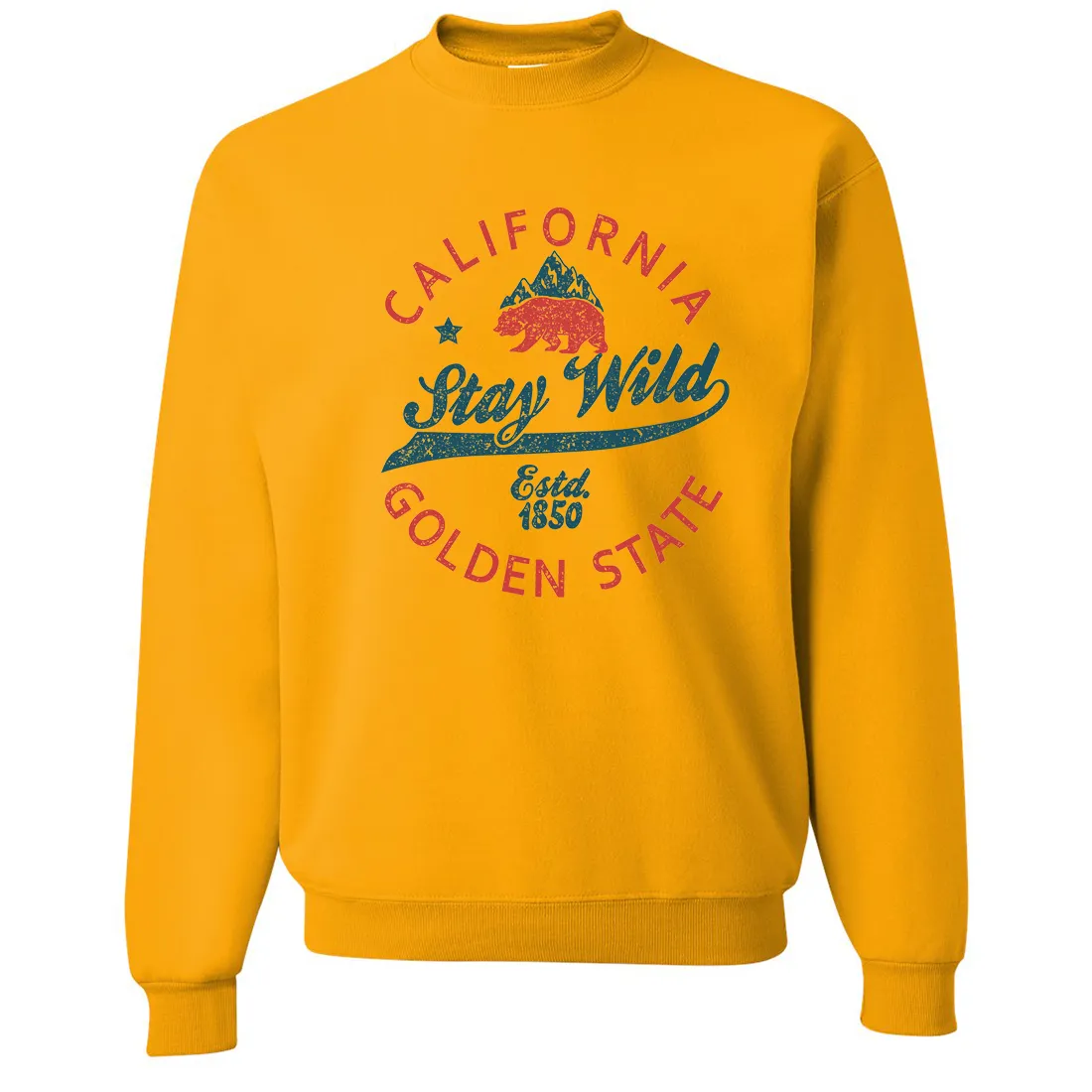 California Stay Wild Crewneck Sweatshirt