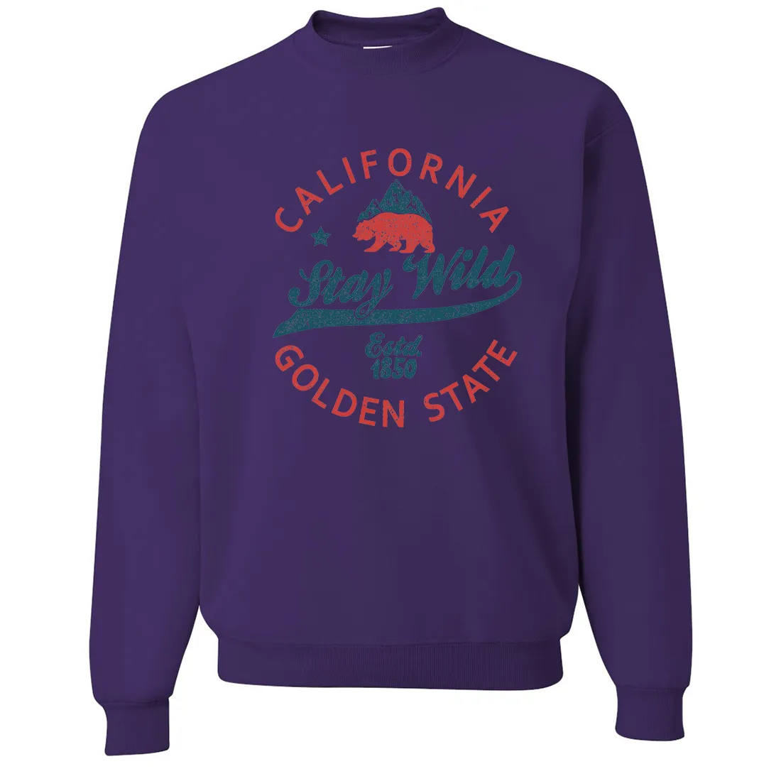 California Stay Wild Crewneck Sweatshirt